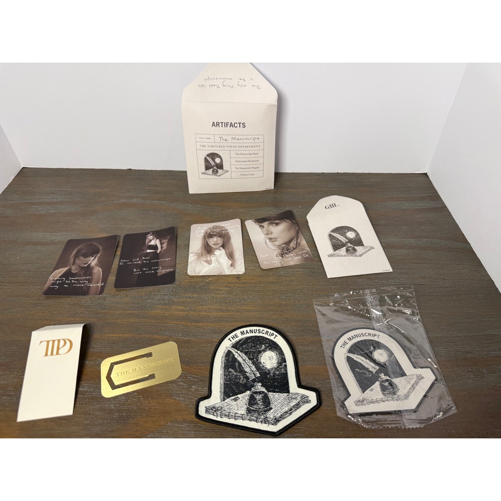 Taylor Swift Tortured Poets Department The Manuscript Artifacts Collector Set